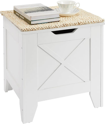 VECELO Modern Shoe Bench for Storage,Toy Chest Ottoman