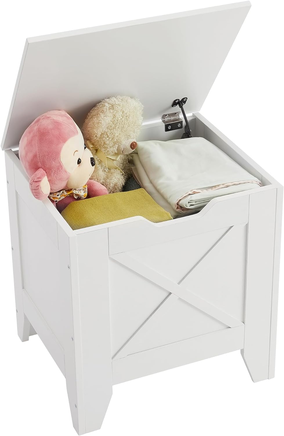 VECELO Modern Shoe Bench for Storage,Toy Chest Ottoman