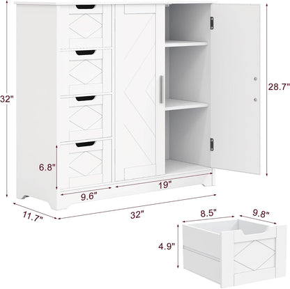 Mueble de baño con cajones VECELO