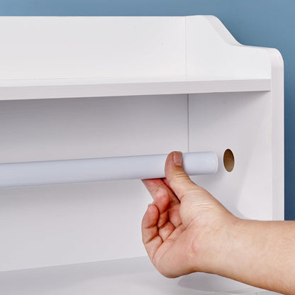 VECELO Mueble organizador de papel higiénico para baño, soporte para rollos y toallas de papel