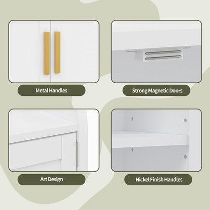 VECELO Armario de pared para baño, botiquín de pared