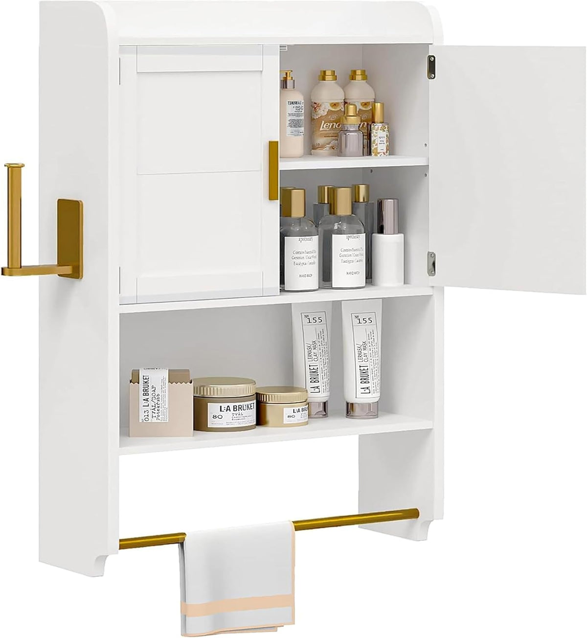 VECELO Armario de pared para baño, botiquín de pared