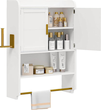 VECELO Armario de pared para baño, botiquín de pared
