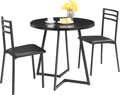 VECELO 3 Piece Kitchen Dining Room Set