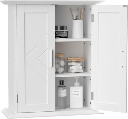 VECELO Badschrank stehend, Holz-Aufbewahrungsorganizer