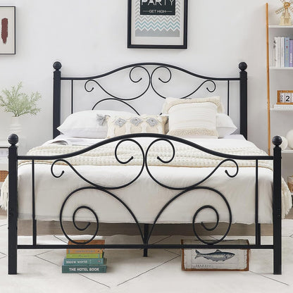 VECELO Classic Metal Bed Frame Mattress Foundation