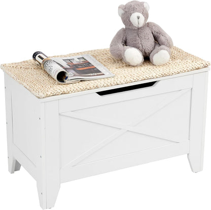 VECELO Modern Shoe Bench for Storage,Toy Chest Ottoman