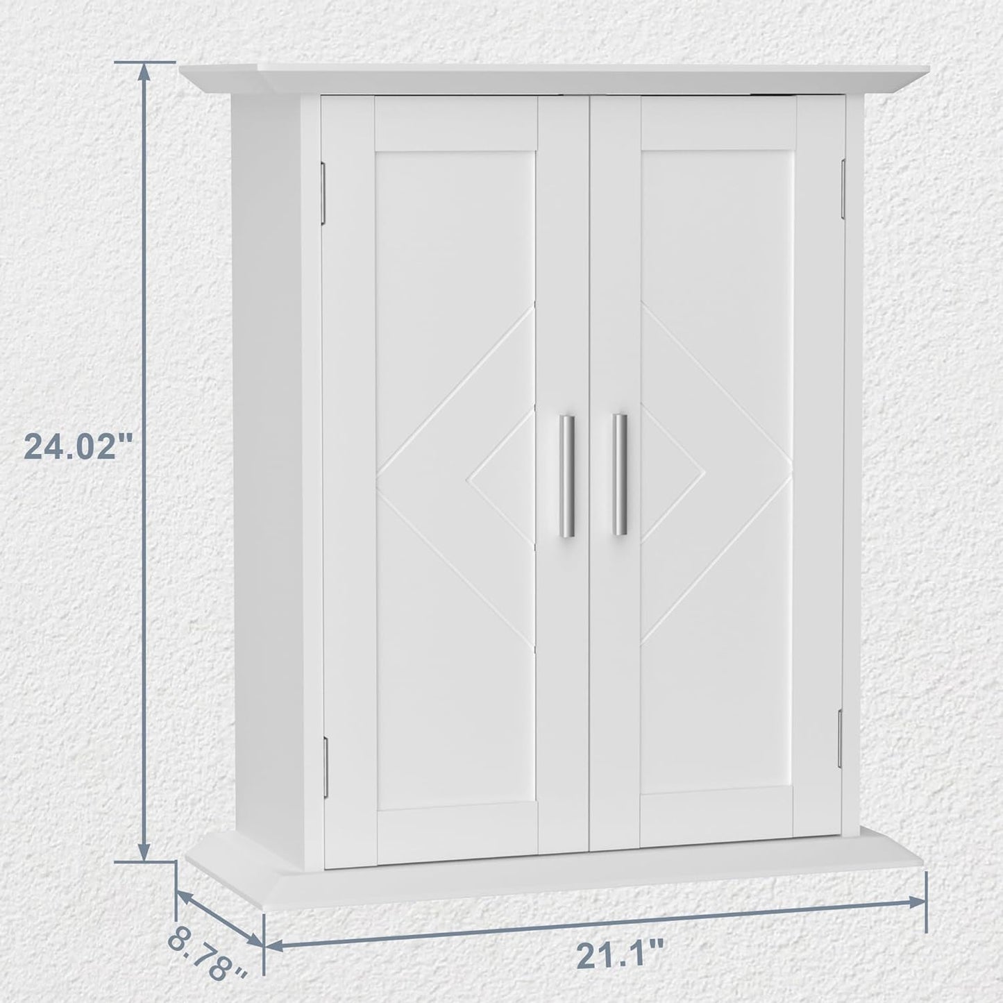 VECELO Badschrank stehend, Holz-Aufbewahrungsorganizer