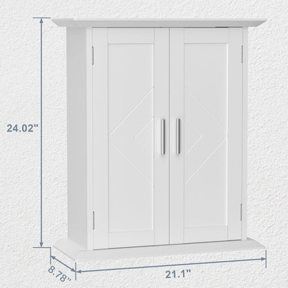 VECELO Badschrank stehend, Holz-Aufbewahrungsorganizer