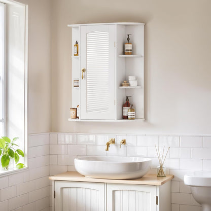 Mueble de Pared para Baño VECELO con Espejo