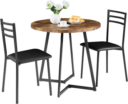 VECELO 3 Piece Kitchen Dining Room Set