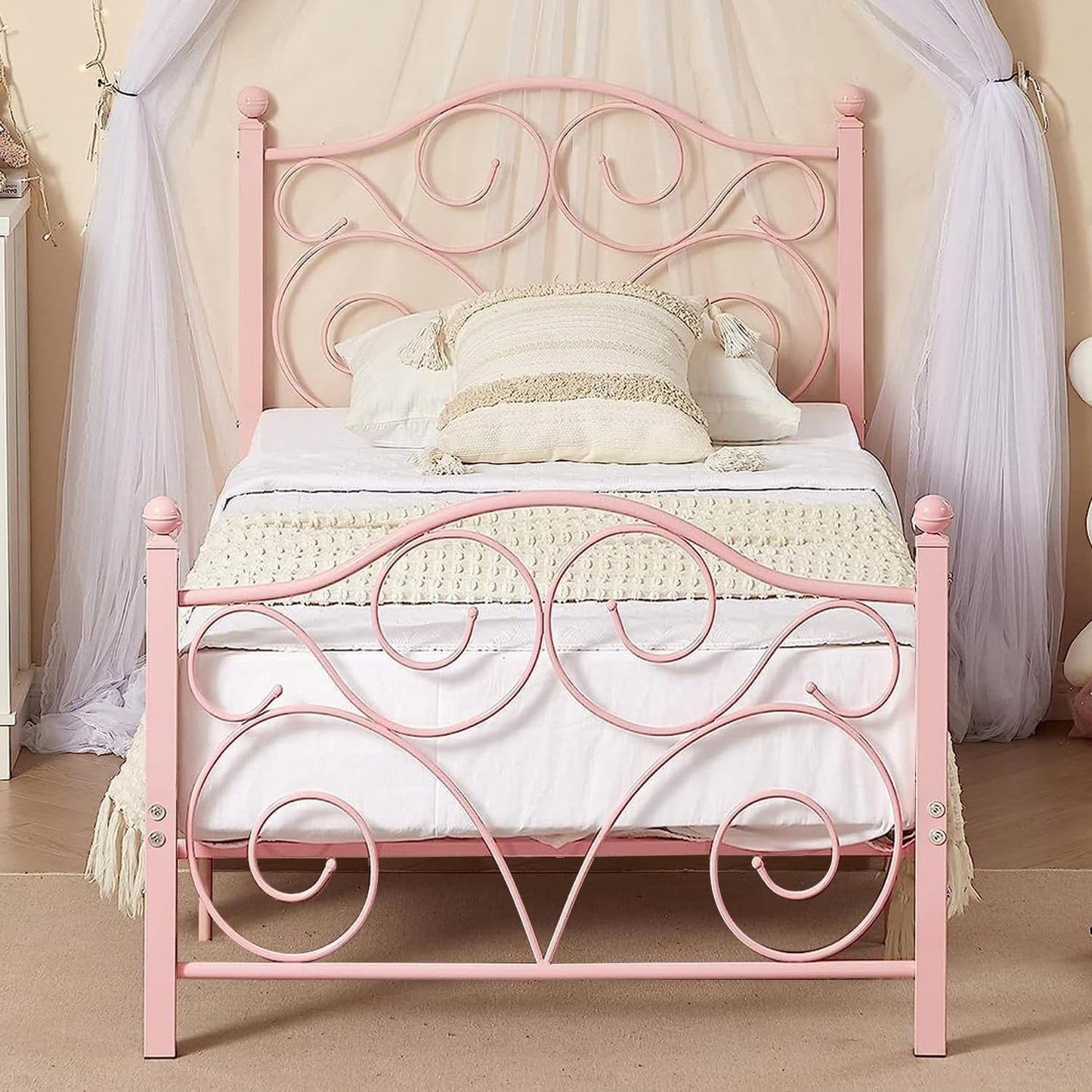 VECELO Classic Metal Bed Frame Mattress Foundation