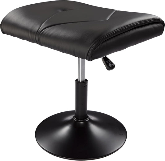 VECELO Foot Rest Under Desk Ottoman, PU Height Adjustable Footrest with Comfort Padding
