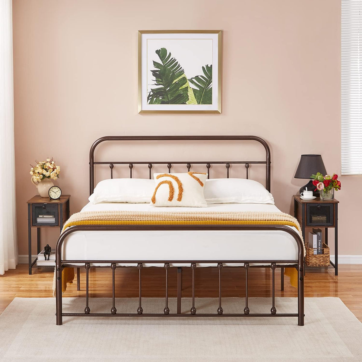 VECELO Metal Platform Bed Frame Mattress Foundation Modern&Simple Style
