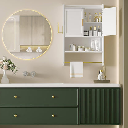 VECELO Armario de pared para baño, botiquín de pared