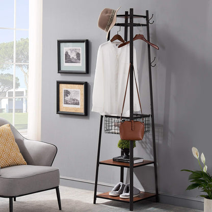 VECELO Coat Rack Freestanding Hall Tree
