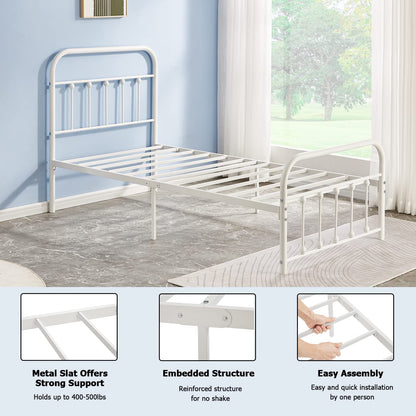 VECELO Metal Platform Bed Frame Mattress Foundation Modern&Simple Style
