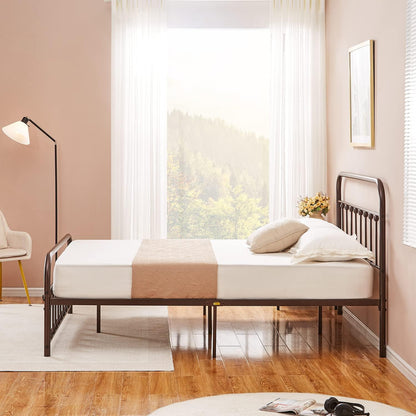 VECELO Metal Platform Bed Frame Mattress Foundation Modern&Simple Style