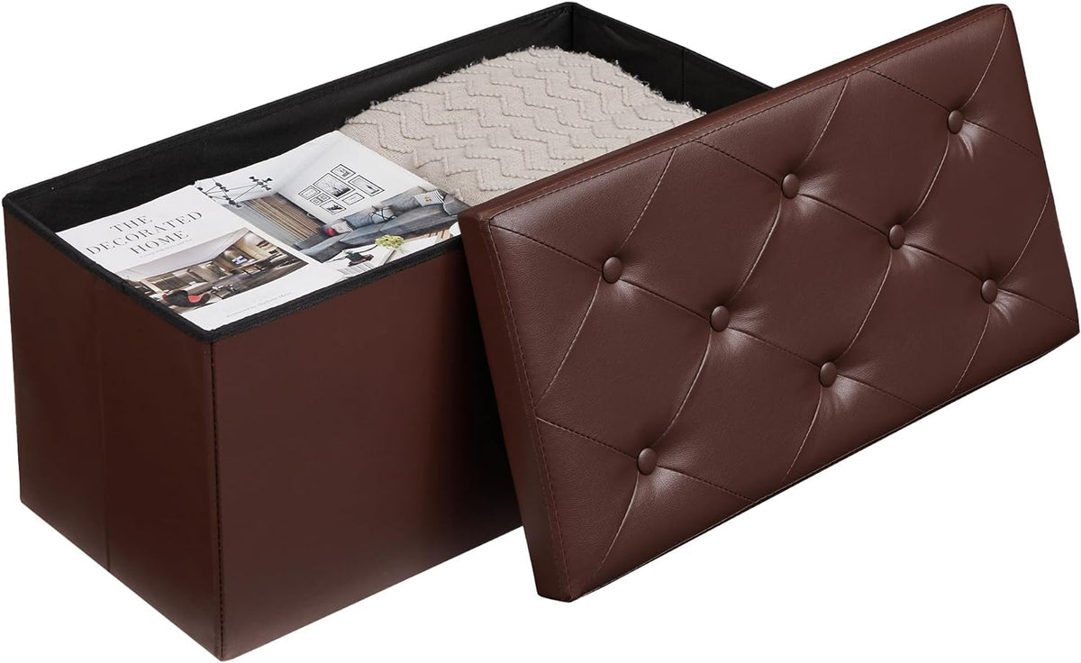 VECELO Storage Ottoman Bench End of Bed 43'' Footstool Footrest Stool Shoestool