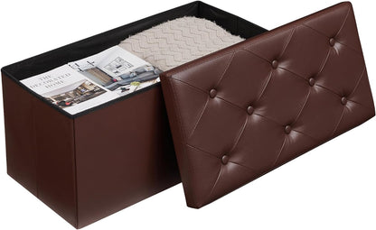VECELO Storage Ottoman Bench End of Bed 43'' Footstool Footrest Stool Shoestool