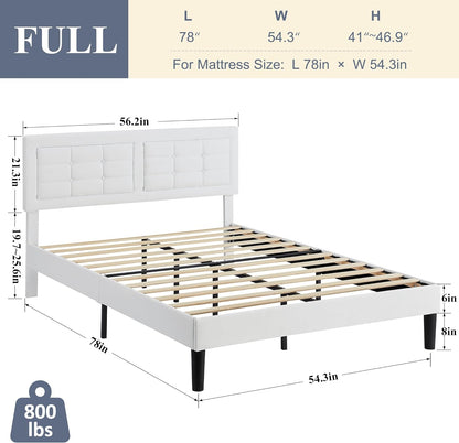 Base de cama tapizada VECELO con cabecero de altura ajustable