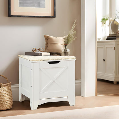 VECELO Modern Shoe Bench for Storage,Toy Chest Ottoman