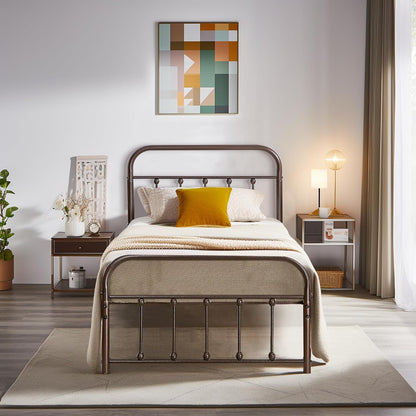VECELO Metal Platform Bed Frame Mattress Foundation Modern&Simple Style