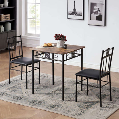 VECELO 3-teiliges Esszimmer-Tischset