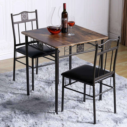 VECELO 3-teiliges Esszimmer-Tischset