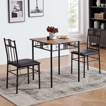 VECELO 3-teiliges Esszimmer-Tischset