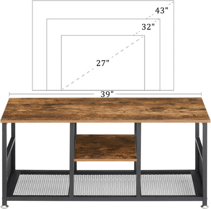 VECELO TV Stand/Entertainment Center/Media Console Table with Storage