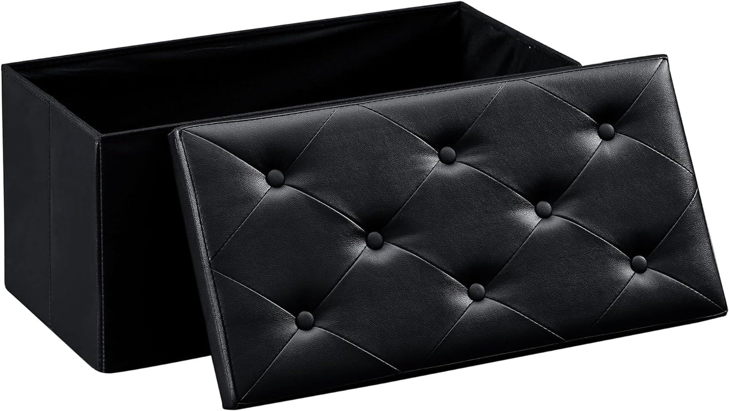 VECELO Storage Ottoman Bench End of Bed 43'' Footstool Footrest Stool Shoestool