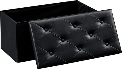 VECELO Storage Ottoman Bench End of Bed 43'' Footstool Footrest Stool Shoestool