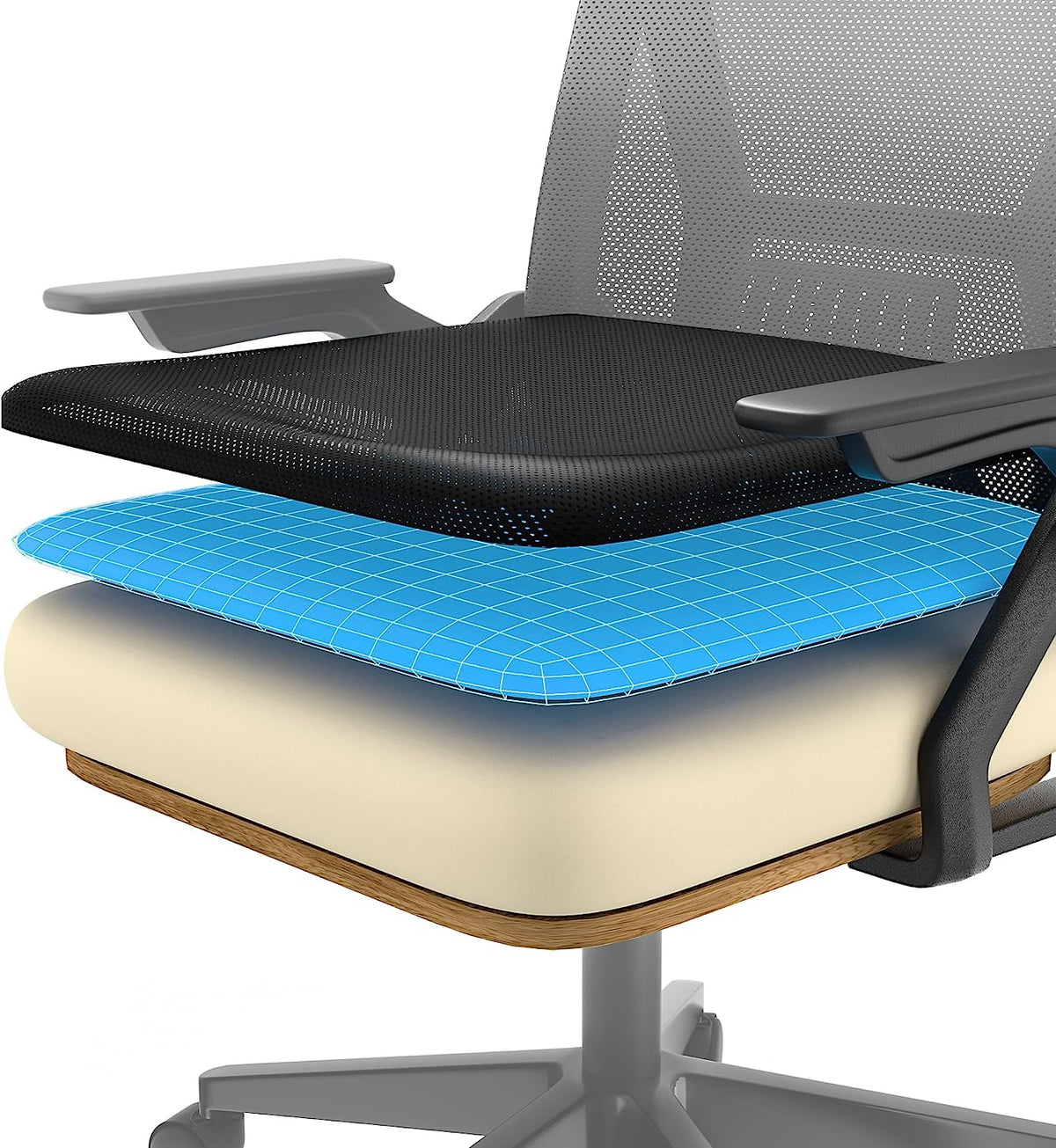 VECELO Mid-Back Swivel Ergonomic Office Chair