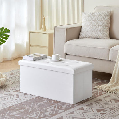 VECELO Storage Ottoman Bench End of Bed 43'' Footstool Footrest Stool Shoestool