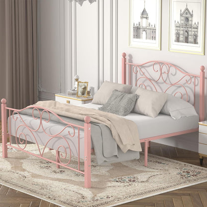 VECELO Classic Metal Bed Frame Mattress Foundation