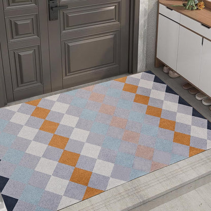 VECELO Outdoor Front Door Mat Outside Entrance, Low-Profile Welcome Mat
