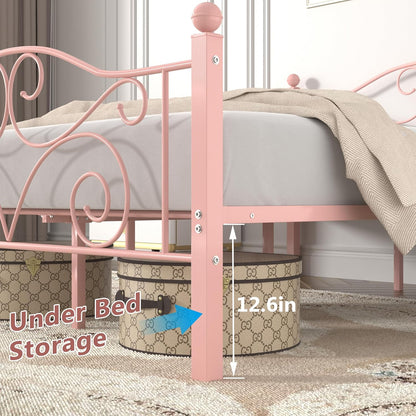 VECELO Classic Metal Bed Frame Mattress Foundation