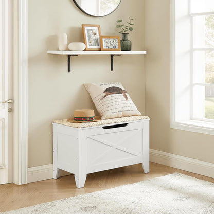 VECELO Modern Shoe Bench for Storage,Toy Chest Ottoman