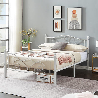 VECELO Classic Metal Bed Frame Mattress Foundation