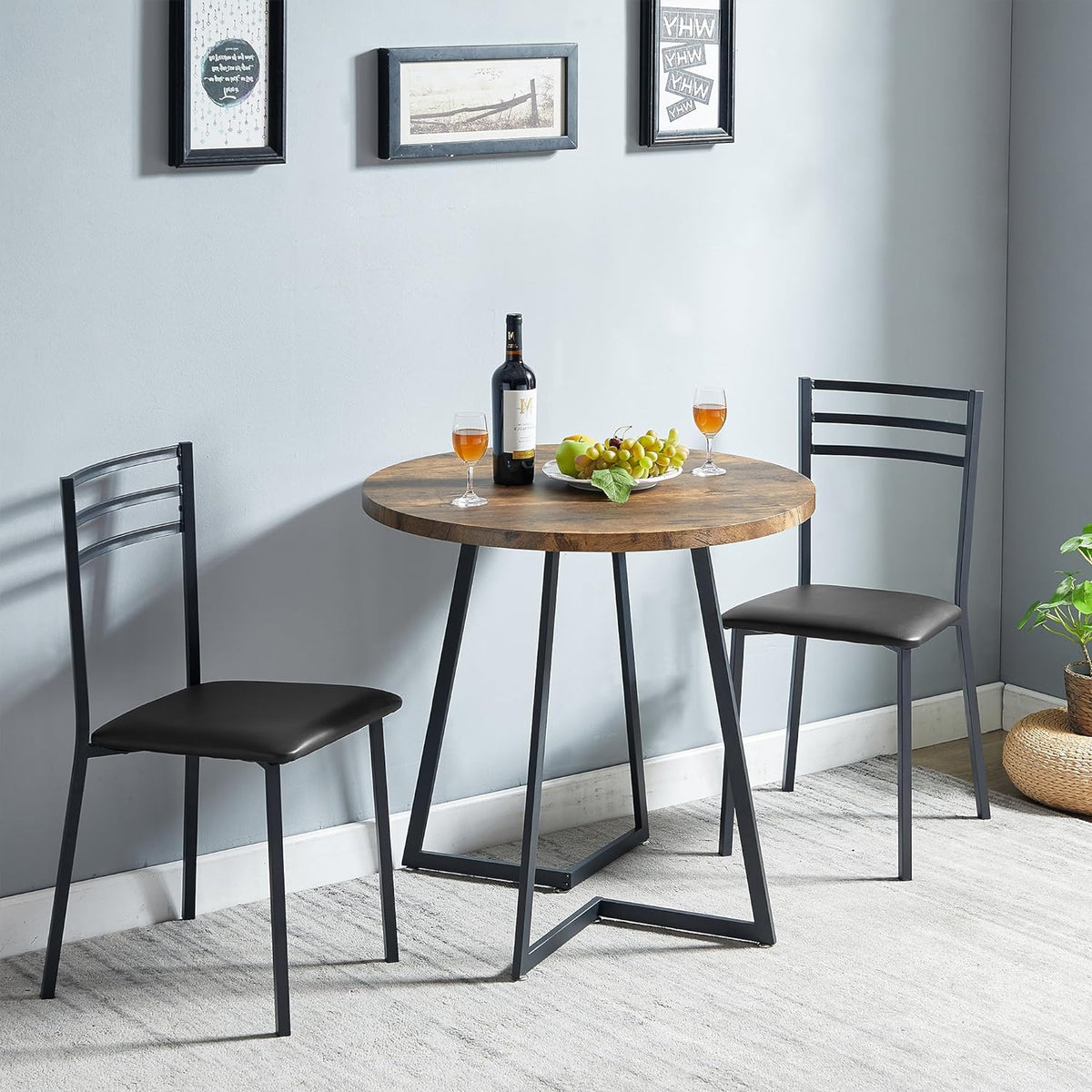 VECELO 3 Piece Kitchen Dining Room Set