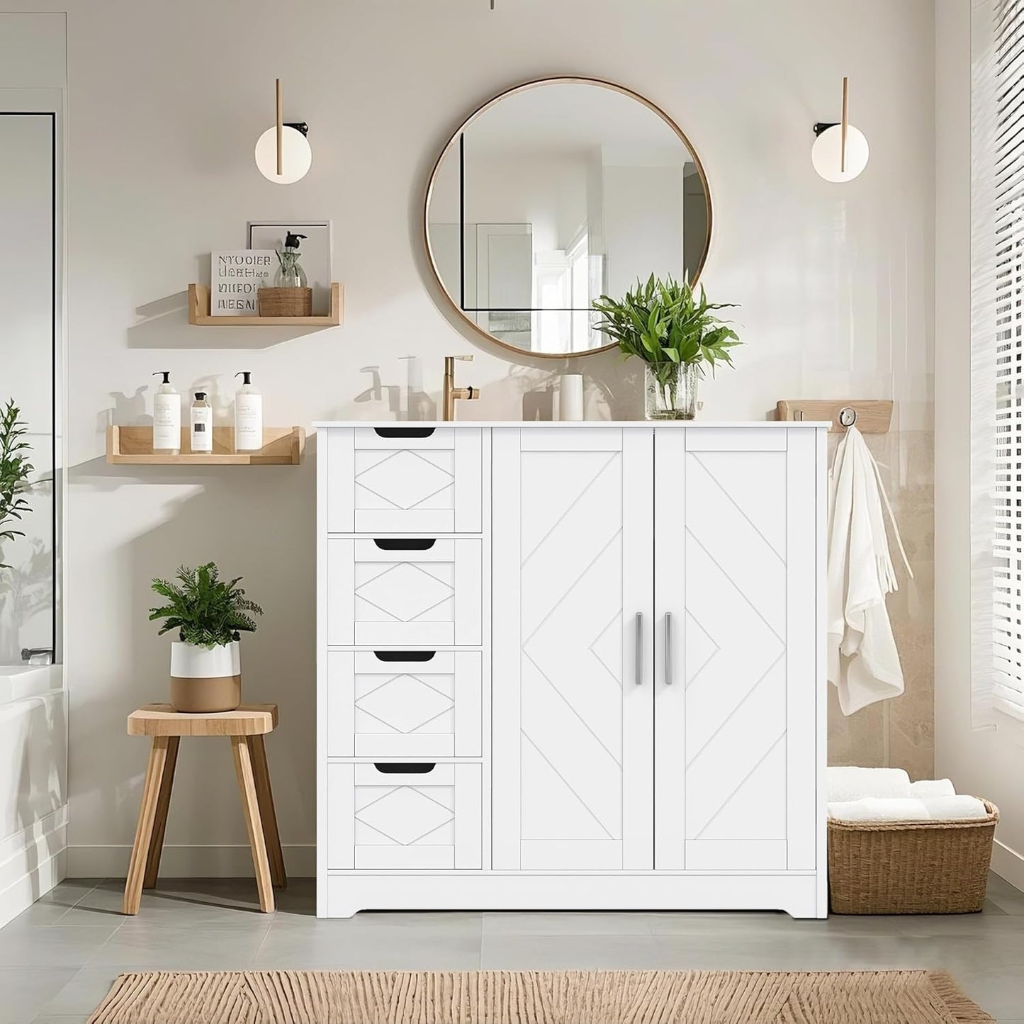 Mueble de baño con cajones VECELO
