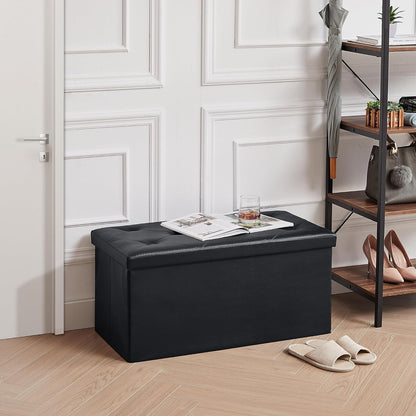 VECELO Storage Ottoman Bench End of Bed 43'' Footstool Footrest Stool Shoestool