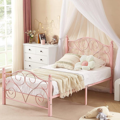 VECELO Classic Metal Bed Frame Mattress Foundation