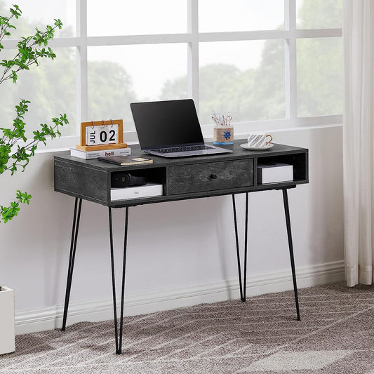 VECELO 39,3" Home-Office-Arbeitstisch mit Schubladen Computertisch