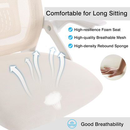 VECELO Mid-Back Swivel Ergonomic Office Chair