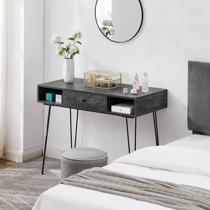 VECELO 39.3" Home Office Work Table with Drawers Computer Desk