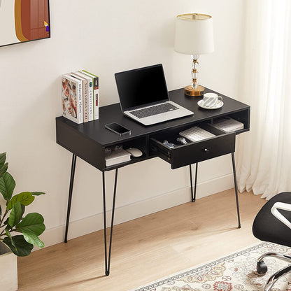 VECELO 39.3" Home Office Work Table with Drawers Computer Desk