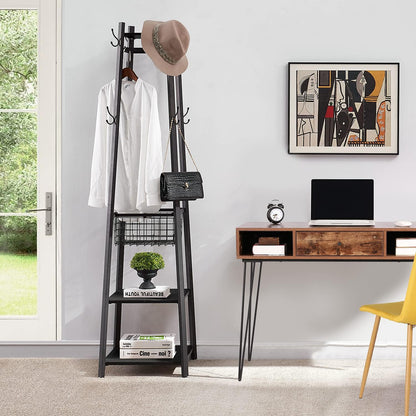 VECELO Coat Rack Freestanding Hall Tree