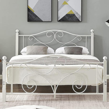 VECELO Classic Metal Bed Frame Mattress Foundation